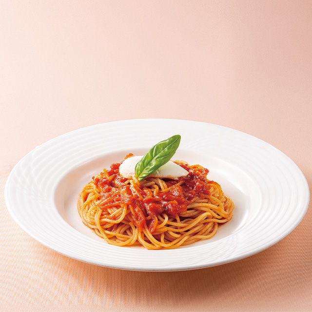 マスカルポーネチーズのスパゲティトマトソース